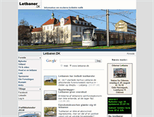 Tablet Screenshot of letbaner.dk